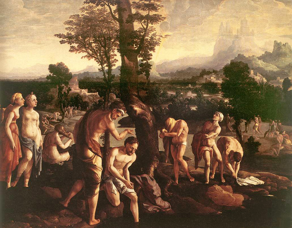 baptism of christ in the jordanian